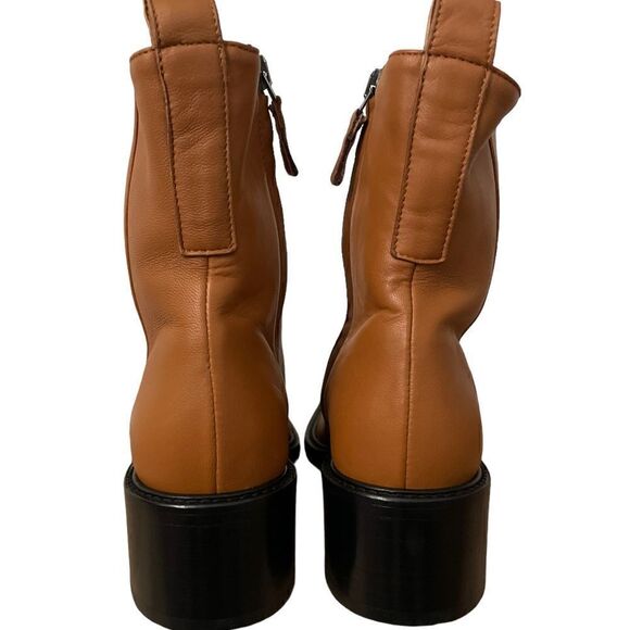 Everlane The City Leather Tan Ankle Neutral Bootie - Picture 7 of 14